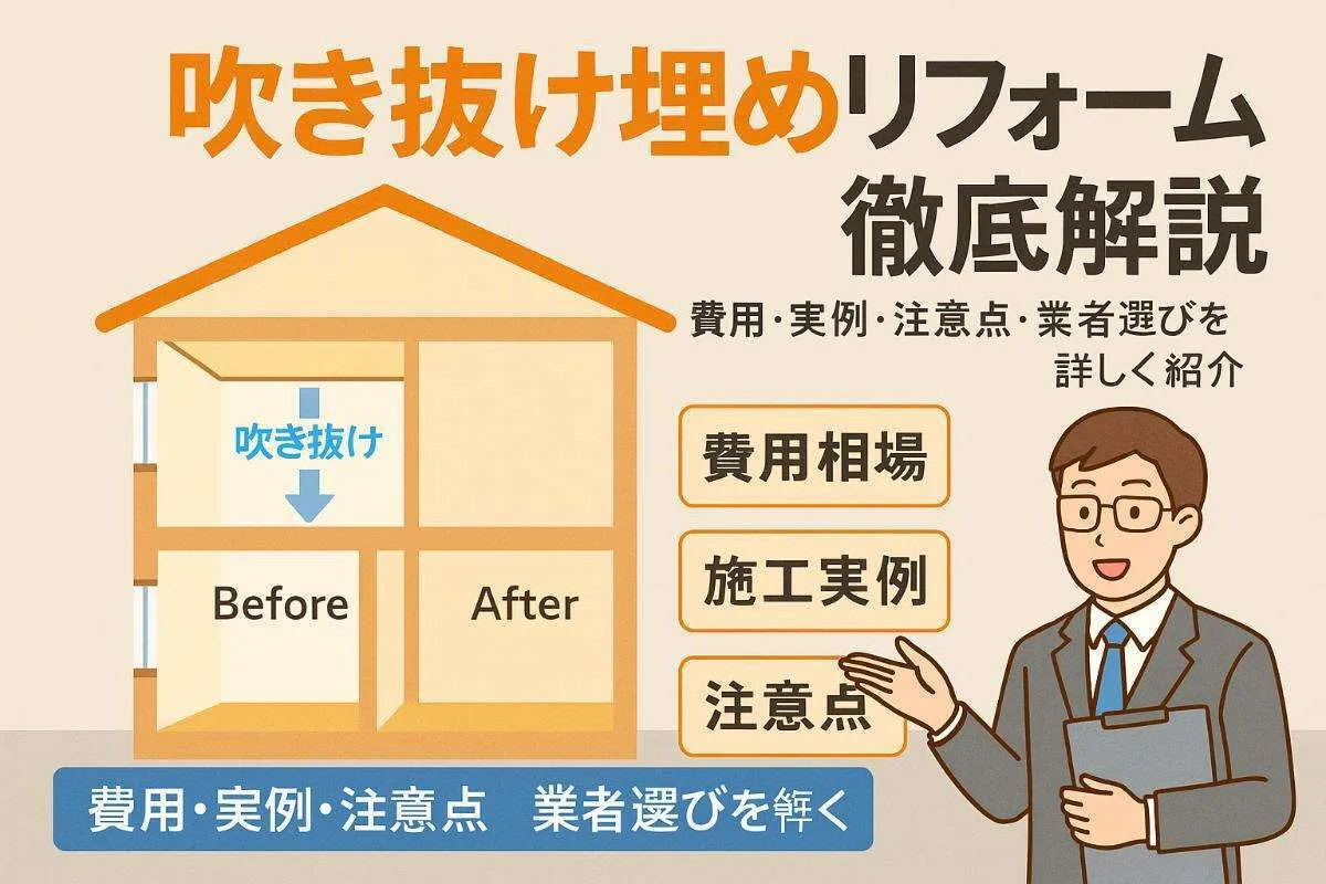 リフォームで吹き抜けを埋める費用やメリットを徹底解説