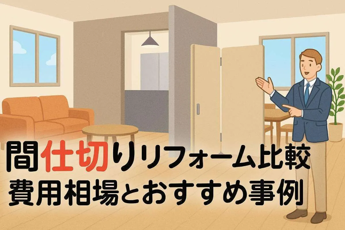 リフォームでの間仕切りの費用相場と事例を比較解説