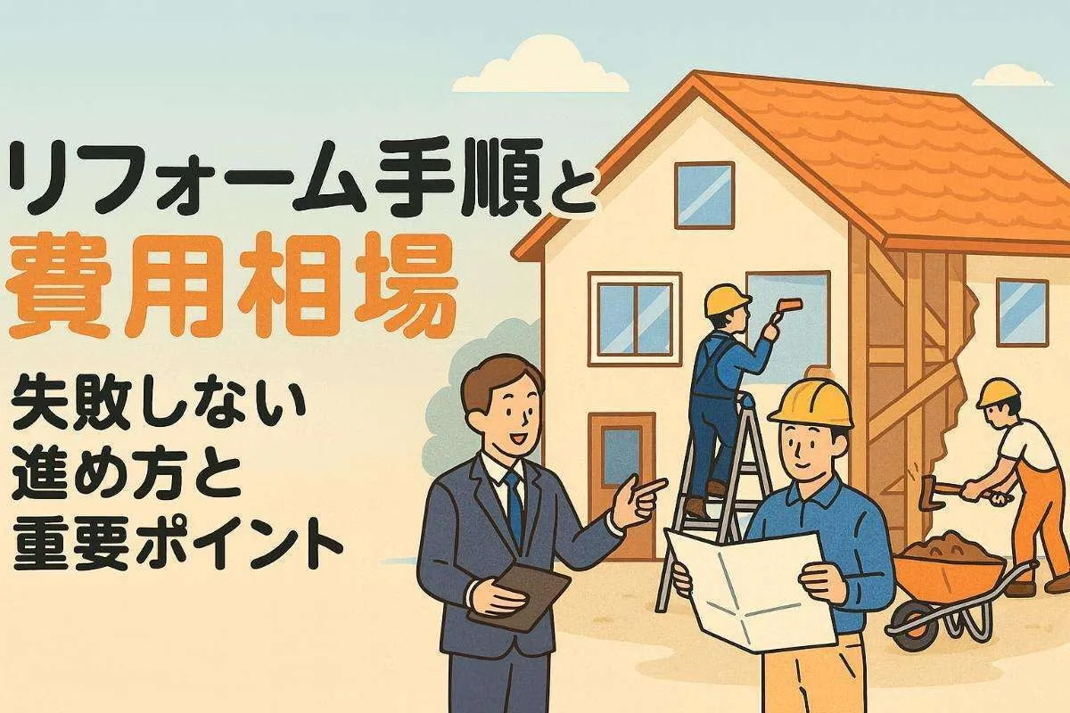 リフォームの流れと手順や相場を解説・失敗しない進め方