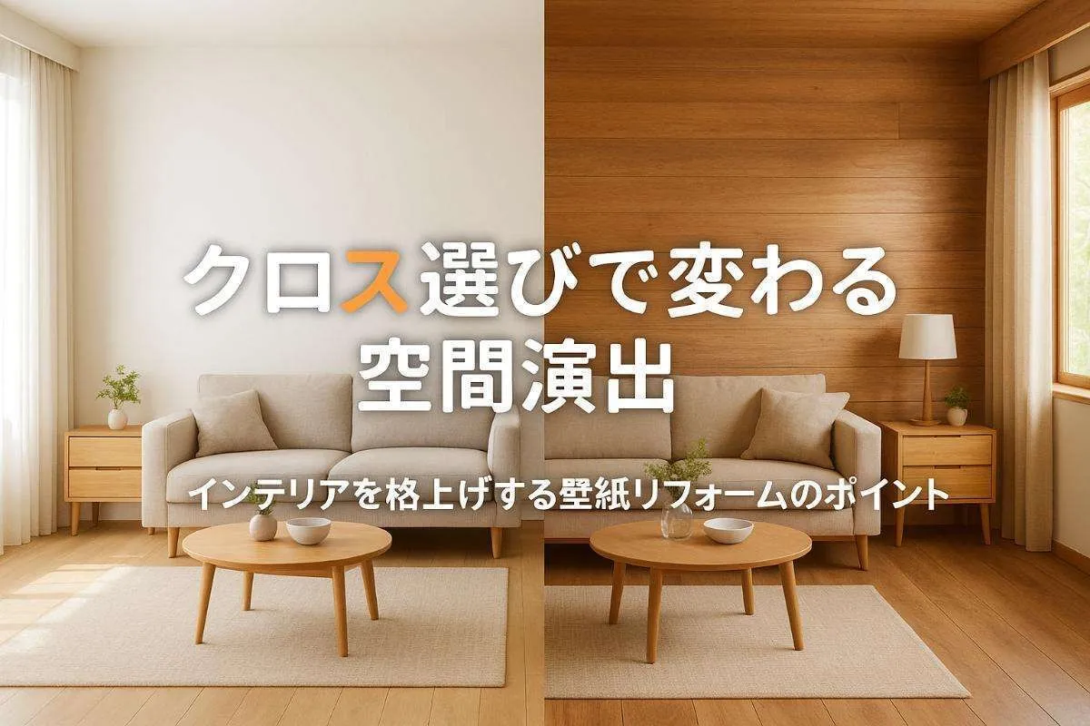 クロス選びで変わるリフォームと空間演出の極意