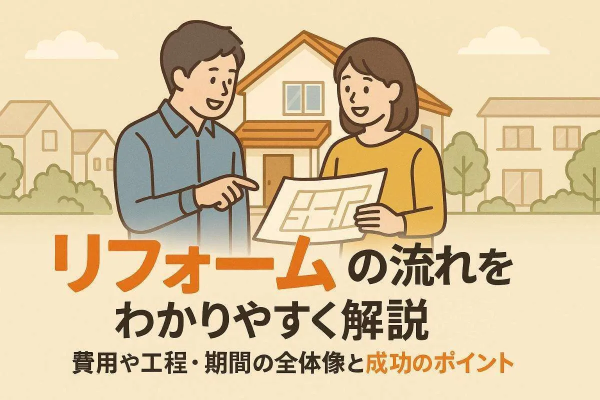 リフォームの流れをわかりやすく解説｜費用や工程・期間の全体像と成功のポイント