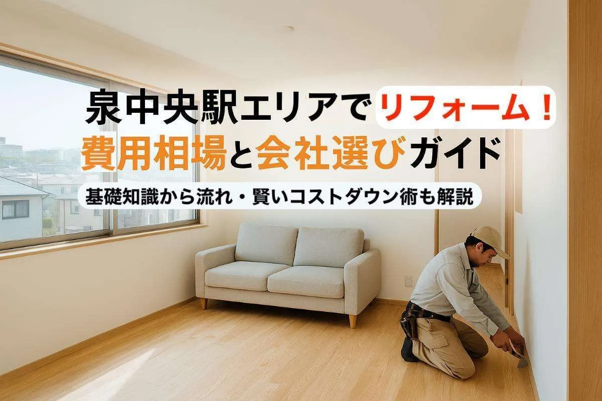 泉中央駅エリアでリフォーム!費用相場と会社選びガイド|基礎知識から流れ・賢いコストダウン術も解説