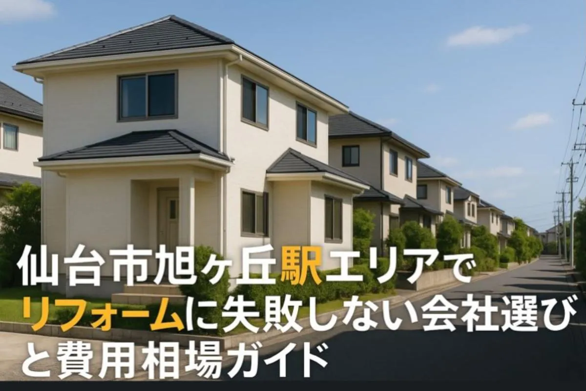 仙台市旭ヶ丘駅エリアでリフォームに失敗しない会社選びと費用相場ガイド