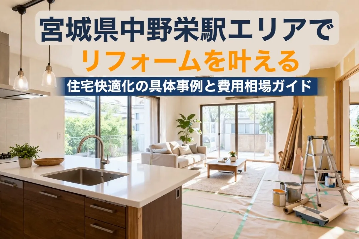 宮城県中野栄駅エリアでリフォームを叶える住宅快適化の具体事例と費用相場ガイド